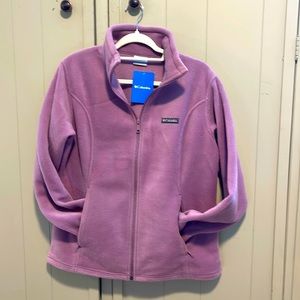 Lavender Columbia Fleece zip up jacket